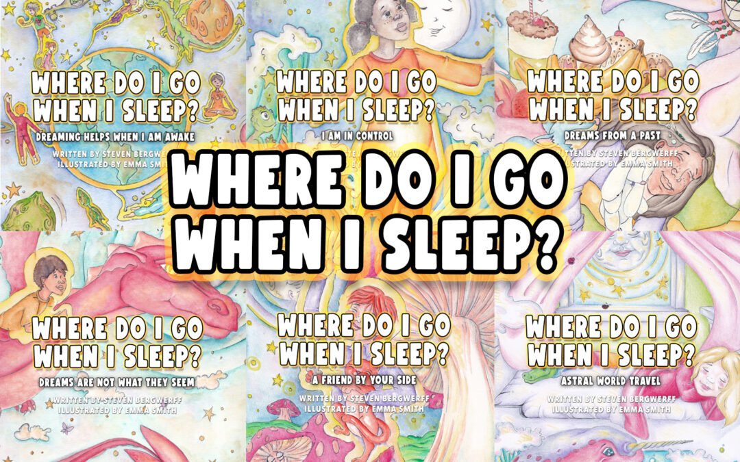 You can get the full series of paperback books one to six of the new children’s book series Where Do I Go When I Sleep?